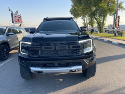 2024 Ford Ranger Raptor 3.0-liter twin-turbocharged EcoBoost V6 Engine Black Pickup Camping Truck