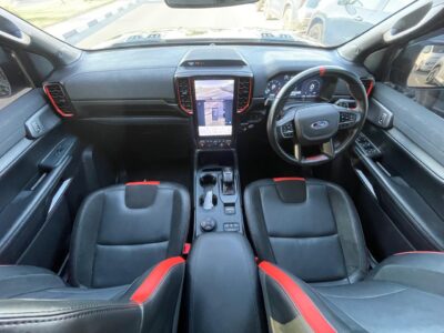 2024 Ford Ranger Raptor 3.0-liter twin-turbocharged EcoBoost V6 Engine Black Pickup Camping Truck
