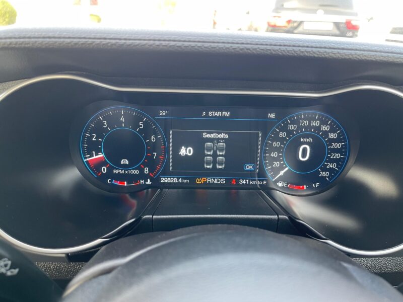 2021 Ford Mustang HIGH PERFOMANCE 2.3-liter turbocharged 4-cylinder Engine White Black Coupe