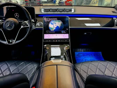 2021 Mercedes-Benz S-Class S 500 L 4MATIC 3.0 Litres Inline-6 Turbo Petrol Engine White Black Sedan