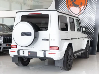 2023 Mercedes-Benz G 63 AMG 4.0 Litres V8 Turbo Petrol Engine Matte White-White SUV Fully Loaded