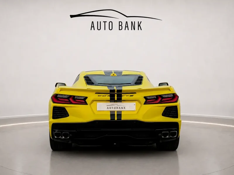 2022 Chevrolet Corvette Stingray 3LT 8 Cylinders Petrol Engine Yellow Red Sports Car GCC Specs