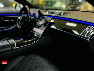 2021 Mercedes-Benz S-Class S 500 L 4MATIC 3.0 Litres Inline-6 Turbo Petrol Engine White Black Sedan