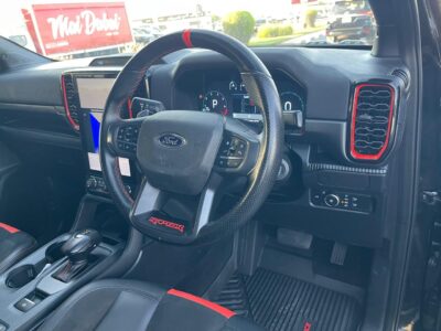 2024 Ford Ranger Raptor 3.0-liter twin-turbocharged EcoBoost V6 Engine Black Pickup Camping Truck