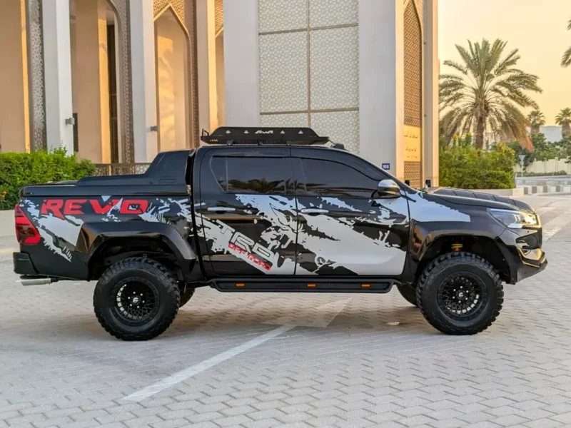 2020 Toyota Hilux GR Sport Facelifted 2026 2.7 Litres V4 Petrol Engine Black Pickup Truck GCC Specs
