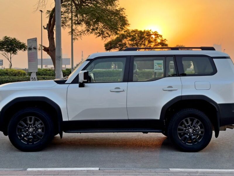 2024 Toyota Prado GXR 2.4 Litres Turbo 4 Cylinders Petrol Engine White Beige SUV GCC Specs