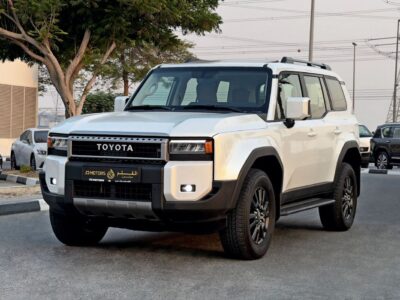 2024 Toyota Prado GXR 2.4 Litres Turbo 4 Cylinders Petrol Engine White Beige SUV GCC Specs