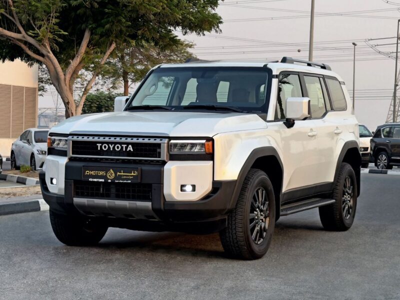 2024 Toyota Prado GXR 2.4 Litres Turbo 4 Cylinders Petrol Engine White Beige SUV GCC Specs