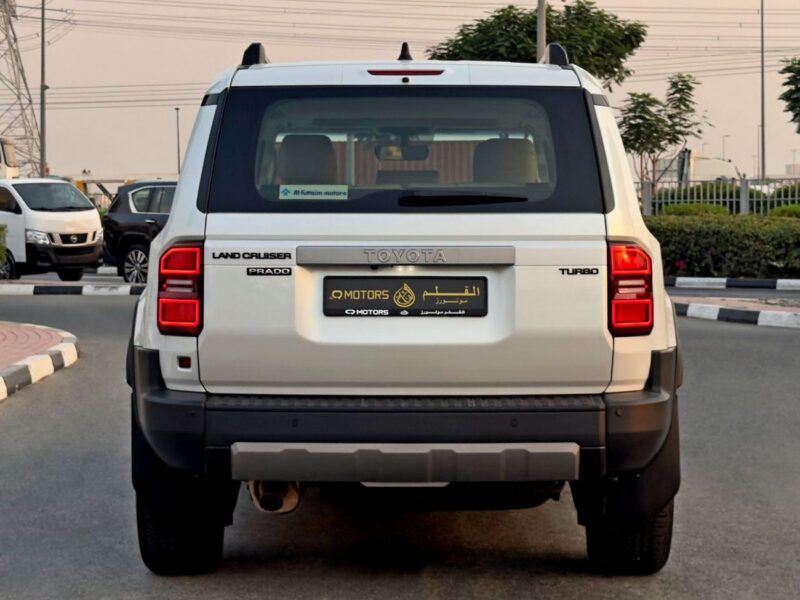 2024 Toyota Prado GXR 2.4 Litres Turbo 4 Cylinders Petrol Engine White Beige SUV GCC Specs