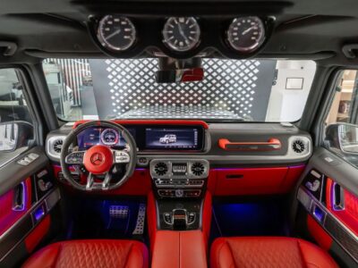 2021 Mercedes-Benz G-Class G800 Brabus 800 Kit 4.0L 8 Cylinders Engine Grey Red SUV European Specs