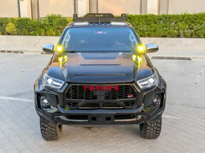 2020 Toyota Hilux GR Sport Facelifted 2026 2.7 Litres V4 Petrol Engine Black Pickup Truck GCC Specs