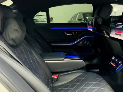 2021 Mercedes-Benz S-Class S 500 L 4MATIC 3.0 Litres Inline-6 Turbo Petrol Engine White Black Sedan