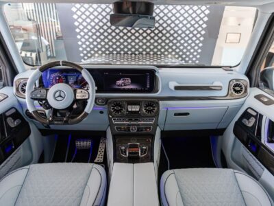 2022 Mercedes-Benz G-Class G800 Brabus 800 Kit 4.0L 8 Cylinders Engine Black Blue SUV Fully Loaded