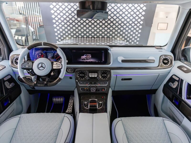 2022 Mercedes-Benz G-Class G800 Brabus 800 Kit 4.0L 8 Cylinders Engine Black Blue SUV Fully Loaded