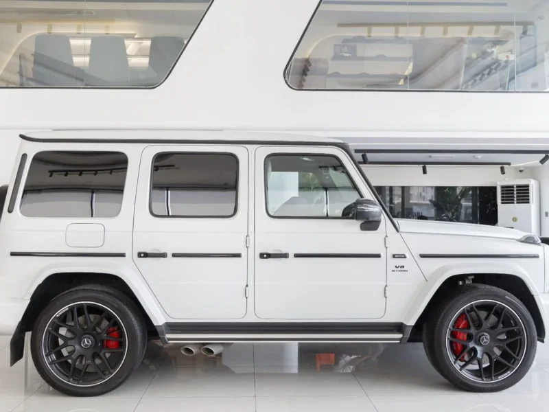 2023 Mercedes-Benz G 63 AMG 4.0 Litres V8 Turbo Petrol Engine Matte White-White SUV Fully Loaded