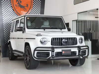 2023 Mercedes-Benz G 63 AMG 4.0 Litres V8 Turbo Petrol Engine Matte White-White SUV Fully Loaded