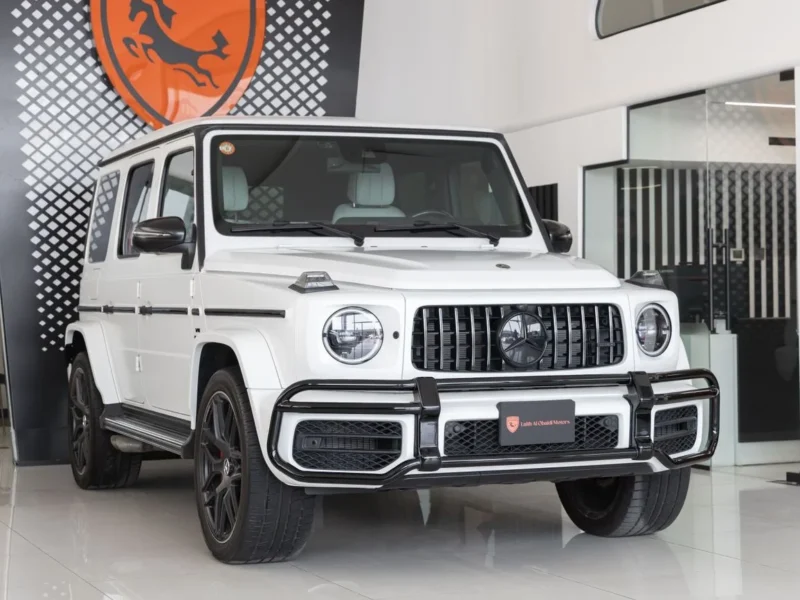 2023 Mercedes-Benz G 63 AMG 4.0 Litres V8 Turbo Petrol Engine Matte White-White SUV Fully Loaded