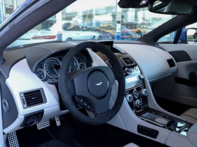 2015 Aston Martin Vantage 6.0 Litres 12 Cylinders Petrol Engine Blue White Coupe GCC Specs