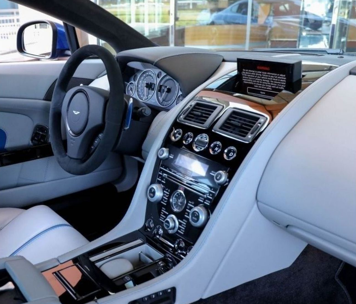 2015 Aston Martin Vantage 6.0 Litres 12 Cylinders Petrol Engine Blue White Coupe GCC Specs
