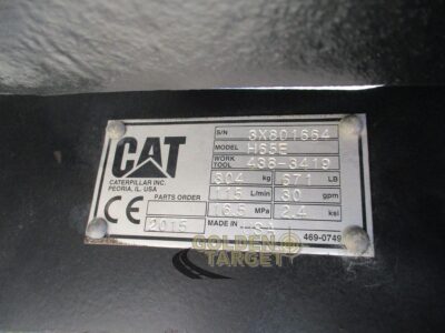 2015 Caterpillar H65E Skid Steer Jack Hammer
