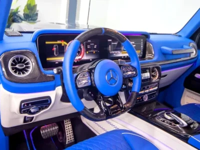 2022 Mercedes-Benz G-Class G 63 AMG Brabus Kit G800 4.0 Litres V8 Biturbo Engine Grey Blue SUV