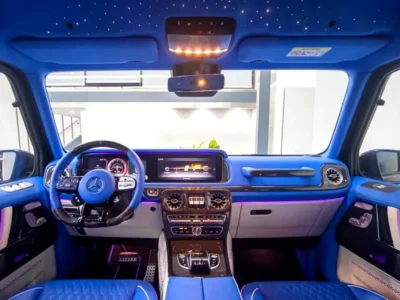 2022 Mercedes-Benz G-Class G 63 AMG Brabus Kit G800 4.0 Litres V8 Biturbo Engine Grey Blue SUV