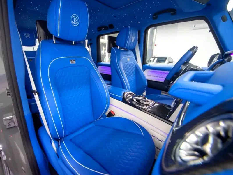 2022 Mercedes-Benz G-Class G 63 AMG Brabus Kit G800 4.0 Litres V8 Biturbo Engine Grey Blue SUV