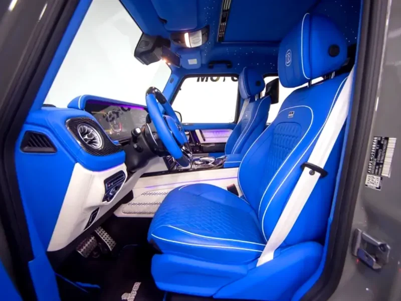 2022 Mercedes-Benz G-Class G 63 AMG Brabus Kit G800 4.0 Litres V8 Biturbo Engine Grey Blue SUV
