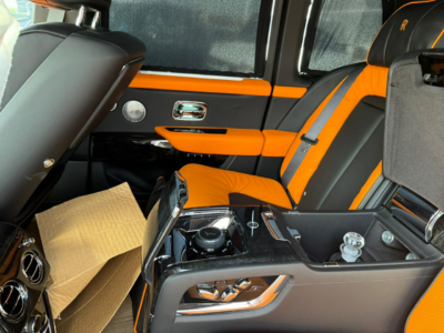 2024 Rolls-Royce Cullinan Black Badge 6.8L twin-turbocharged V12 Engine Grey Orange SUV