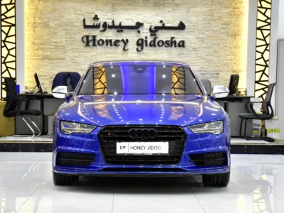 2016 Audi S7 4.0 TFSI quattro 8 Cylinders Petrol Engine Blue Red Sedan GCC Specs