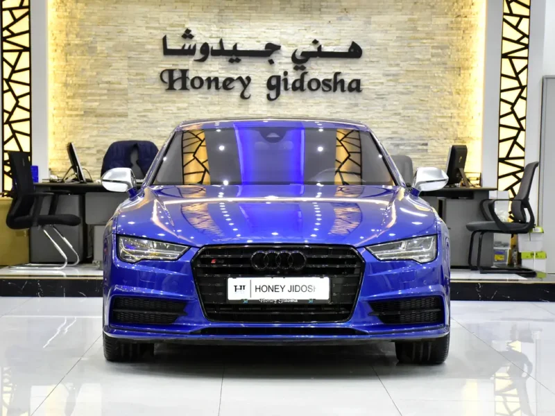 2016 Audi S7 4.0 TFSI quattro 8 Cylinders Petrol Engine Blue Red Sedan GCC Specs