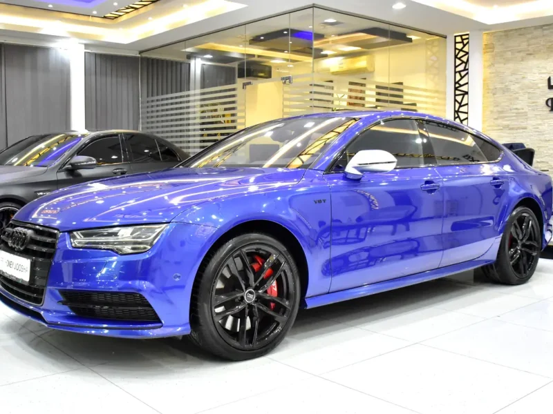2016 Audi S7 4.0 TFSI quattro 8 Cylinders Petrol Engine Blue Red Sedan GCC Specs