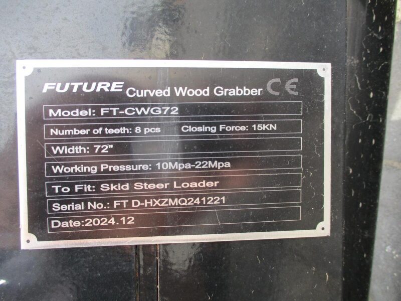 2024 Future FT-CWG72 Skid Steer Grapple