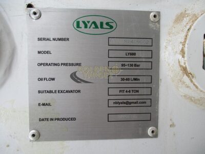 2024 LYALS LY680 Hydraulic Hammer 2024