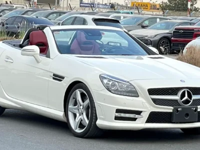 2012 Mercedes-Benz SLK-Class SLK 350 6 Cyinders Petrol Engine White Red Hard Top Convertible