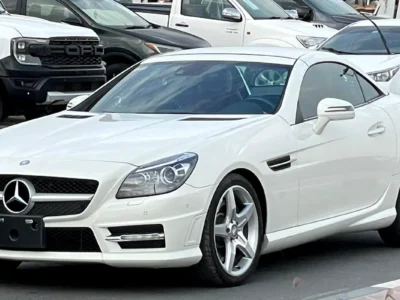 2012 Mercedes-Benz SLK-Class SLK 350 6 Cyinders Petrol Engine White Red Hard Top Convertible