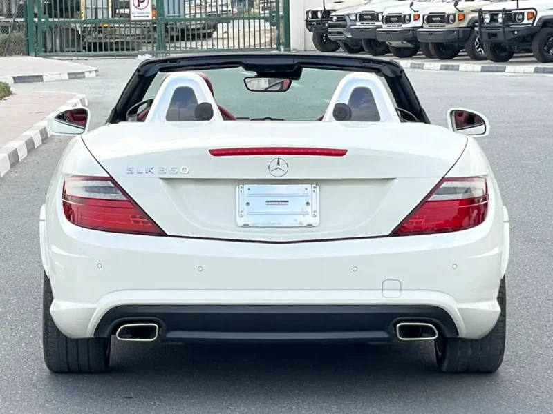 2012 Mercedes-Benz SLK-Class SLK 350 6 Cyinders Petrol Engine White Red Hard Top Convertible