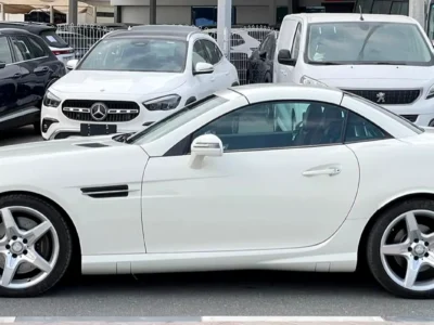 2012 Mercedes-Benz SLK-Class SLK 350 6 Cyinders Petrol Engine White Red Hard Top Convertible
