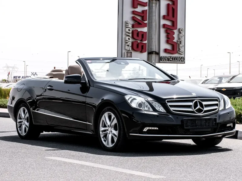 2011 Mercedes-Benz E-Class E 350 6 Cylinders Petrol Engine Black Soft Top Convertible Automatic