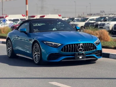 2023 Mercedes-Benz SL-Class SL 43 AMG 4 Cylinders Petrol Engine Blue Grey Hard Top Convertible