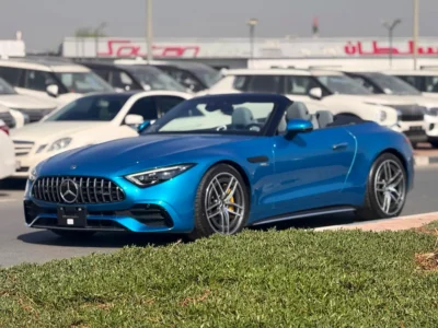 2023 Mercedes-Benz SL-Class SL 43 AMG 4 Cylinders Petrol Engine Blue Grey Hard Top Convertible