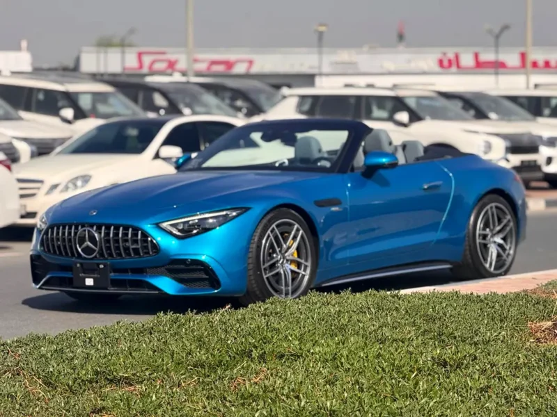 2023 Mercedes-Benz SL-Class SL 43 AMG 4 Cylinders Petrol Engine Blue Grey Hard Top Convertible