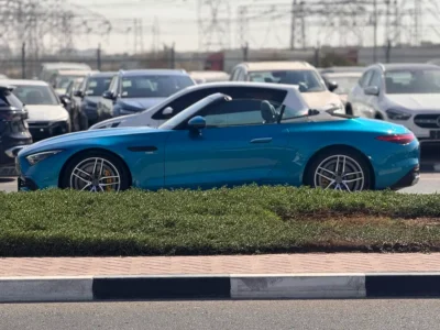2023 Mercedes-Benz SL-Class SL 43 AMG 4 Cylinders Petrol Engine Blue Grey Hard Top Convertible