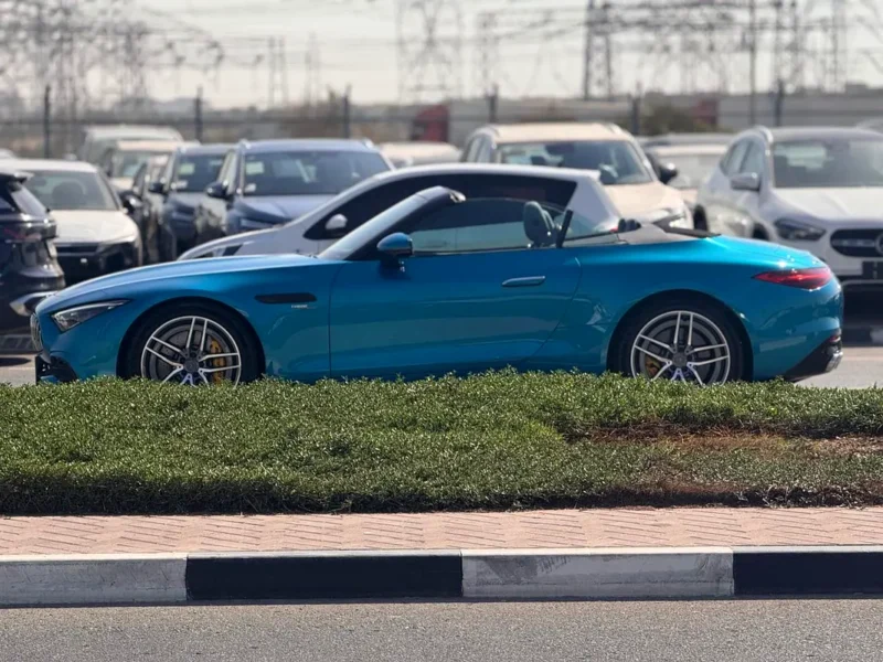 2023 Mercedes-Benz SL-Class SL 43 AMG 4 Cylinders Petrol Engine Blue Grey Hard Top Convertible