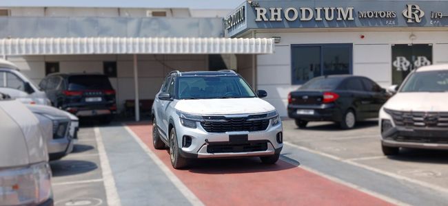 2026 Kia Seltos 1.4 Litres 4 Cylinders Turbo Petrol Engine Silver White SUV GCC Specs