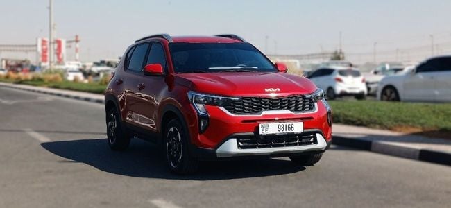 2025 Kia Sonet 1.5 Litres 4 Cylinders Petrol Engine Red Black SUV GCC Specs Automatic