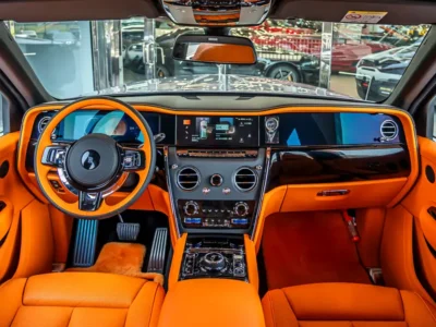 2026 Rolls-Royce Cullinan Silver Badge 12 Cylinders Petrol Engine Grey Orange SUV Automatic