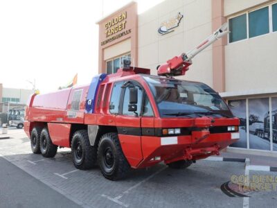 2003 Rosenbauer MAN 36.1000VF 8x8 Airport Fire Truck 12 Cylinders Diesel Engine Red