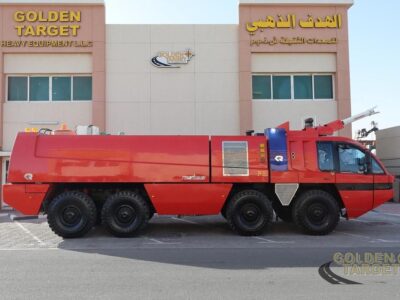 2003 Rosenbauer MAN 36.1000VF 8x8 Airport Fire Truck 12 Cylinders Diesel Engine Red
