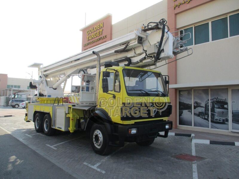 1998 Mercedes 2638 6x4 Aerial Platform 8 Cylinders Diesel Engine Manual Yellow